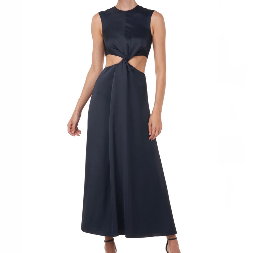 $548 SOLD OUT Amur Inara maxi cut out silky dress, size 10, new with tags